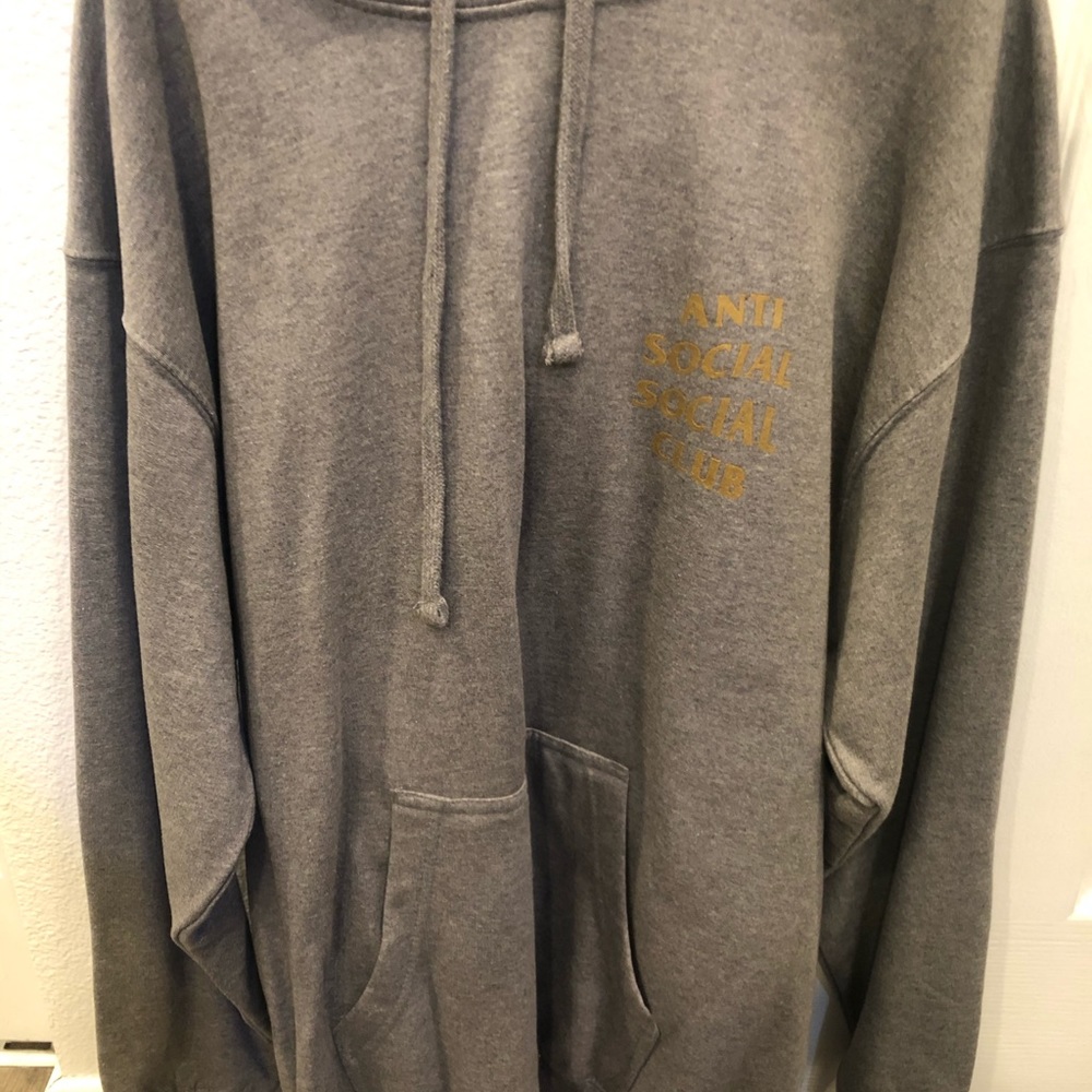 Anti-social social club hoodie- size large